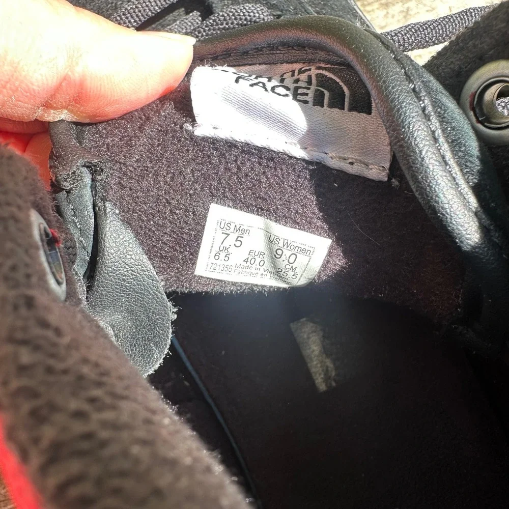 Vans x‎ The North Face Sk8-Hi 46 MTE DX Black Red Suede Sneakers Men 7.5 Women 9